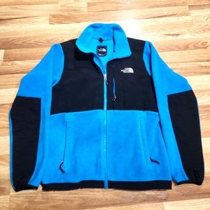 Womens Size SM the North Face Jacket Fleece two tone blue black full zip